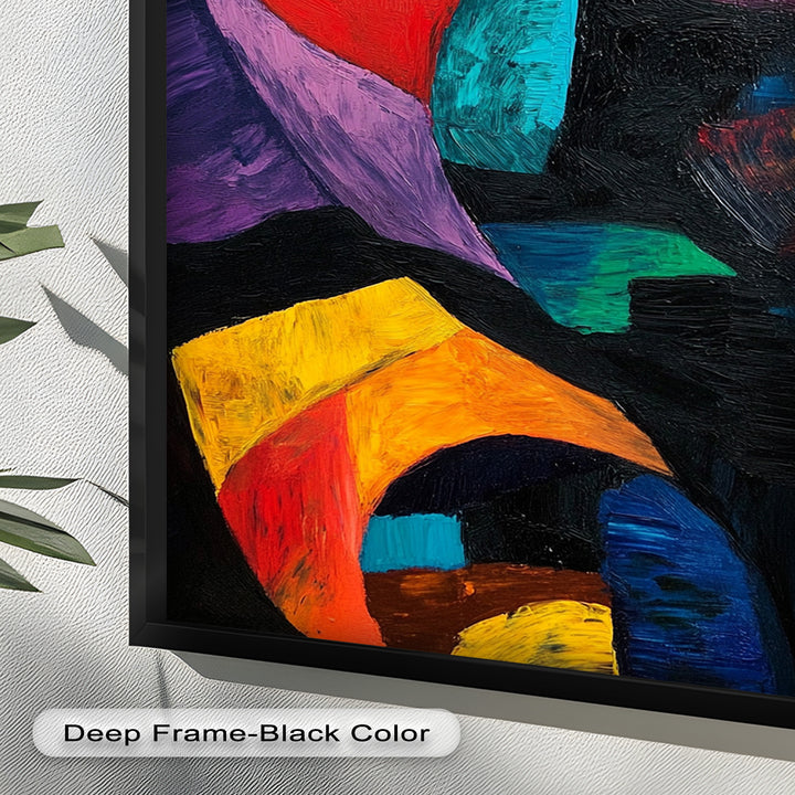 Abstract Eye Expression – Fauvism Oil Painting