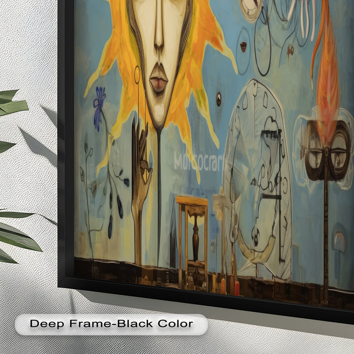 Solar Reverie – Surreal Dreamscape Picasso Oil Painting
