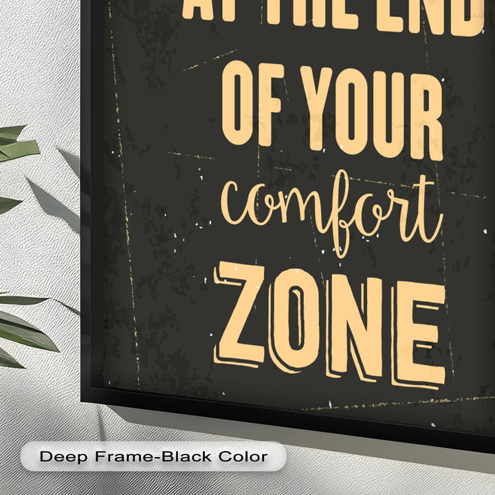 Life Begins at the End – Motivational Oil Painting - MyPhotoStation