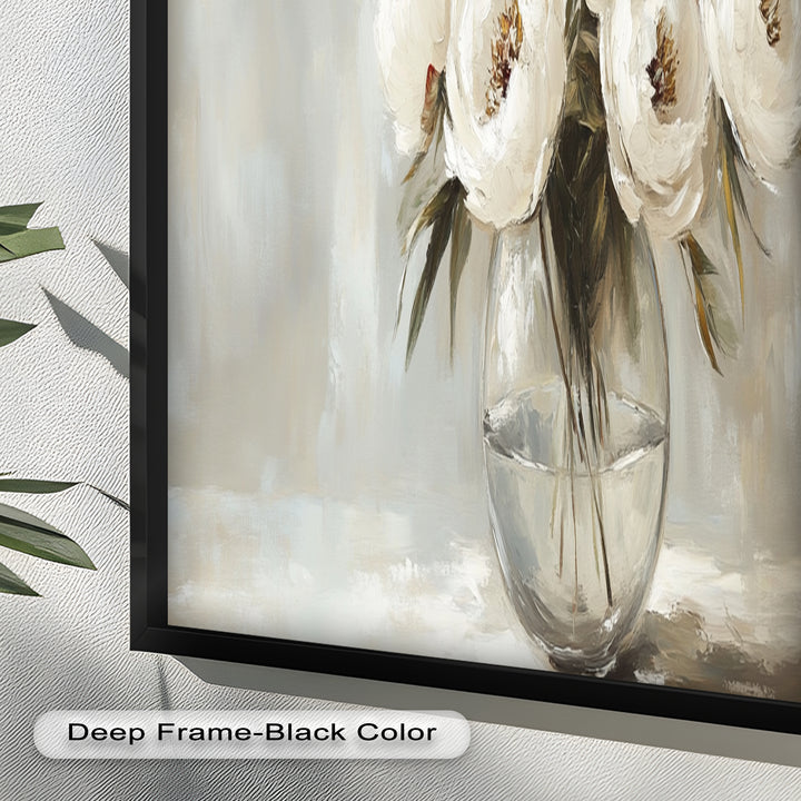 White Peony Bouquet – Floral Oil Paintings