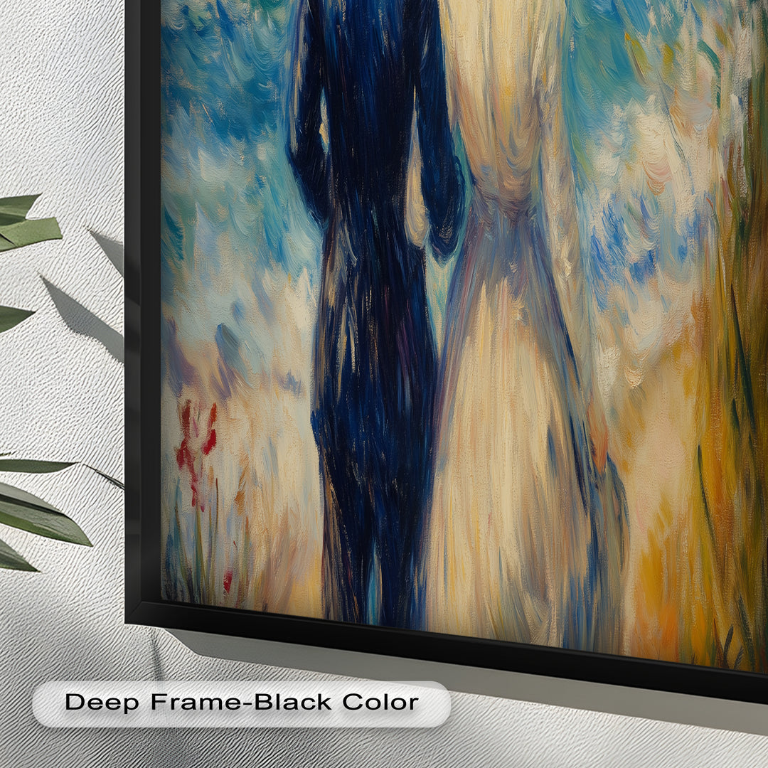 Lovers by the Sea – Romantic Impressionist Oil Painting
