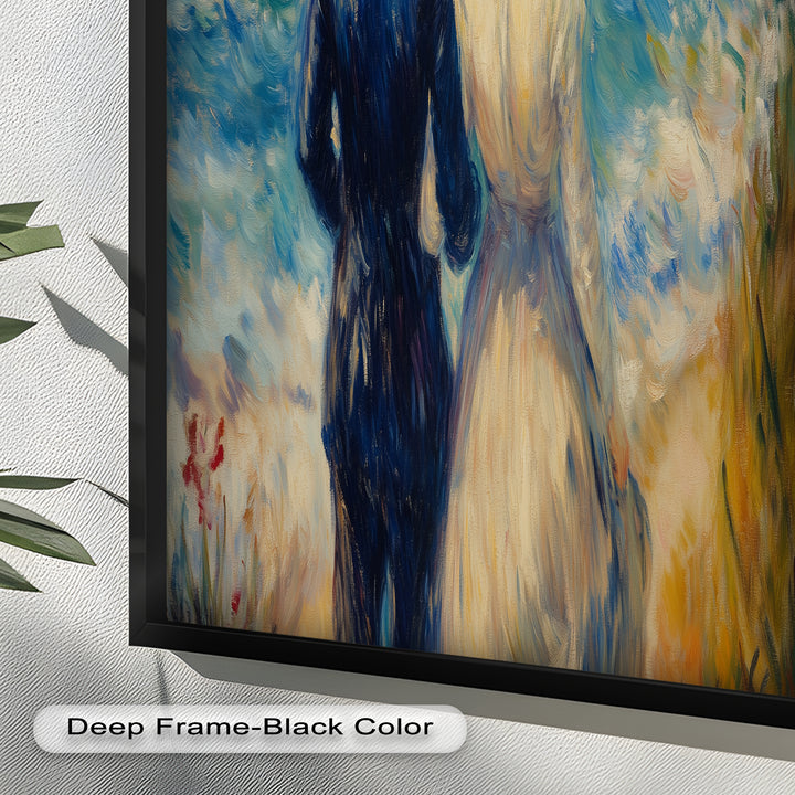 Lovers by the Sea – Romantic Impressionist Oil Painting