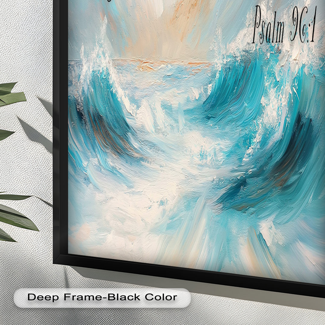 Psalm 96:1 – Worship & Praise Bible Verse Oil Painting