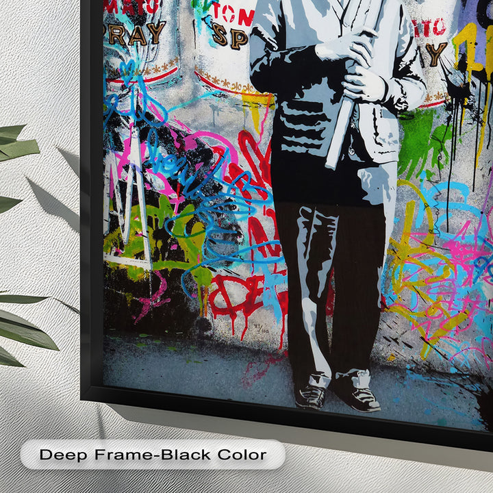 Einstein’s Protest – Banksy Oil Painting