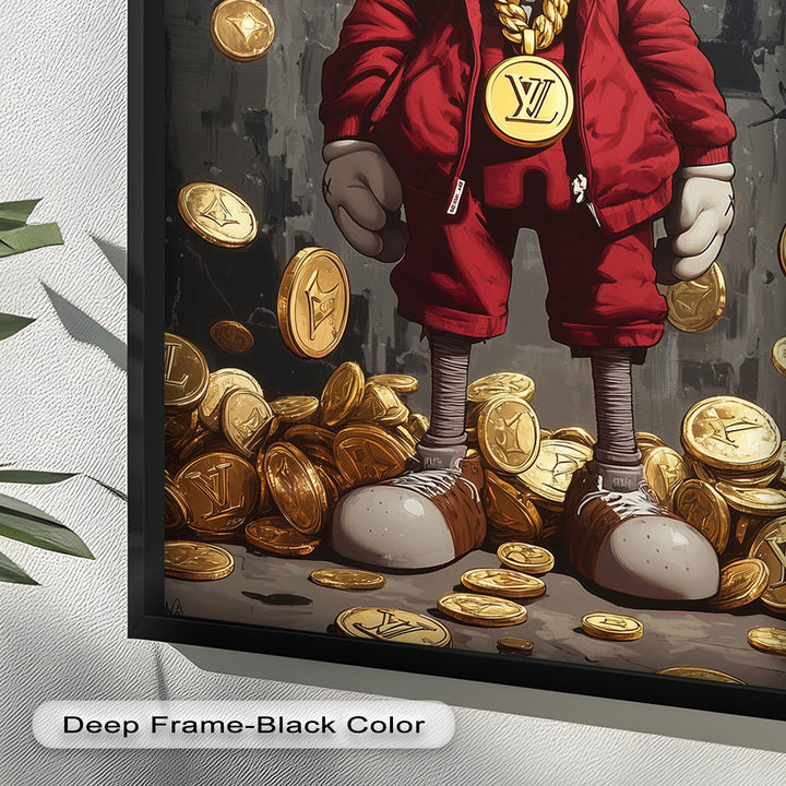 Luxury Drop – KAWS Companion Oil Painting