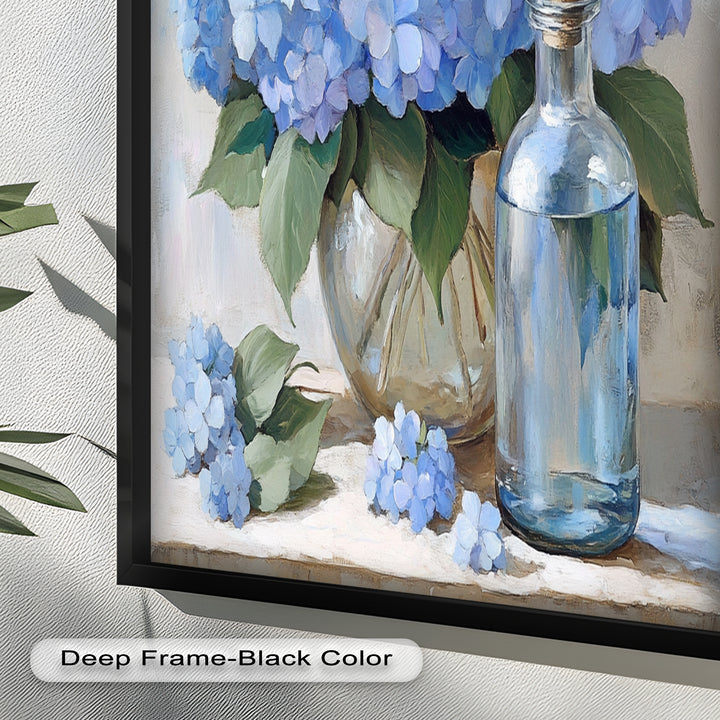 Blue Floral Still Life – Modern Oil Paintings