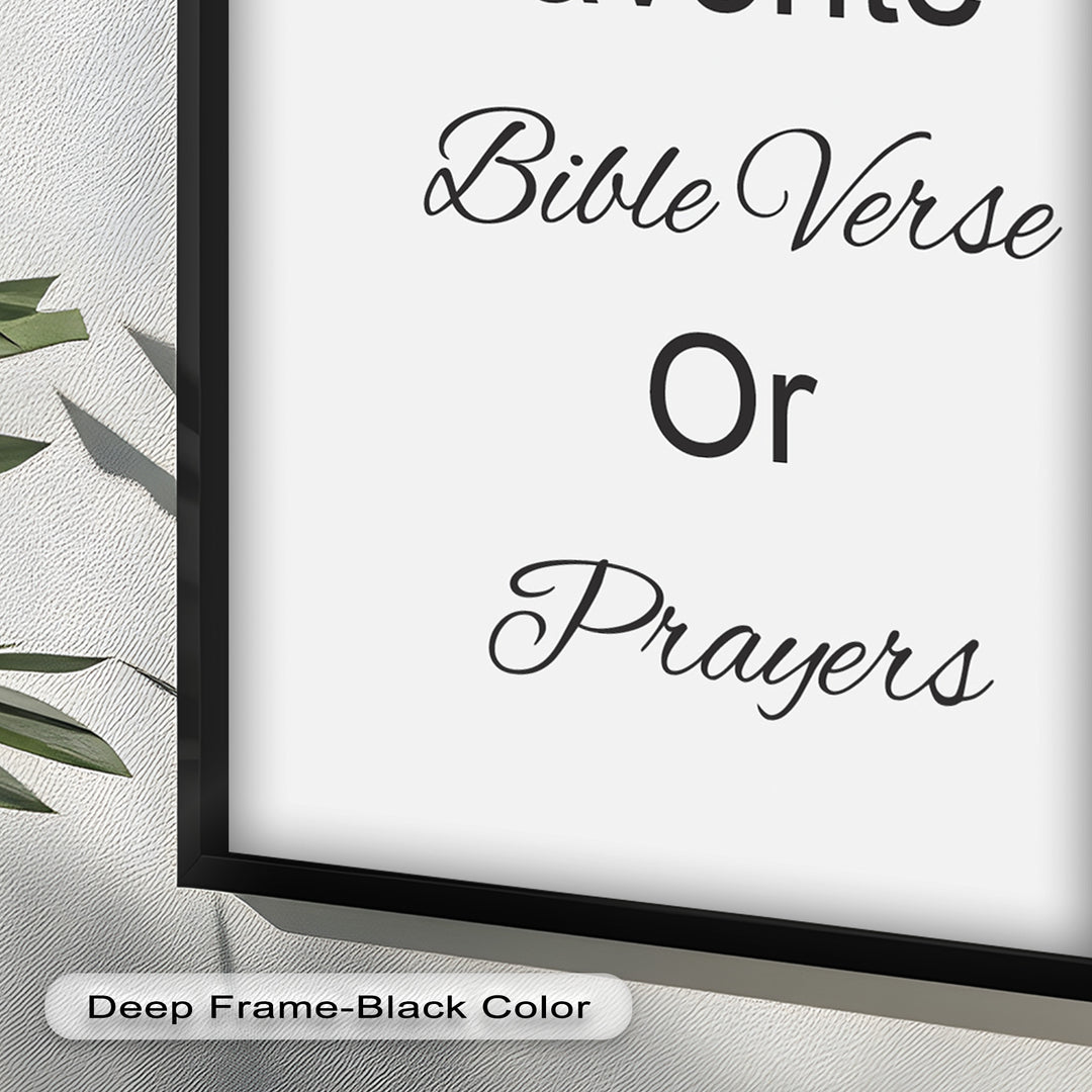 Custom Bible Verse Wall Art – Personalized Oil Painting