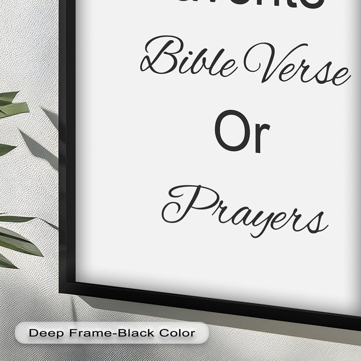 Custom Bible Verse Wall Art – Personalized Oil Painting