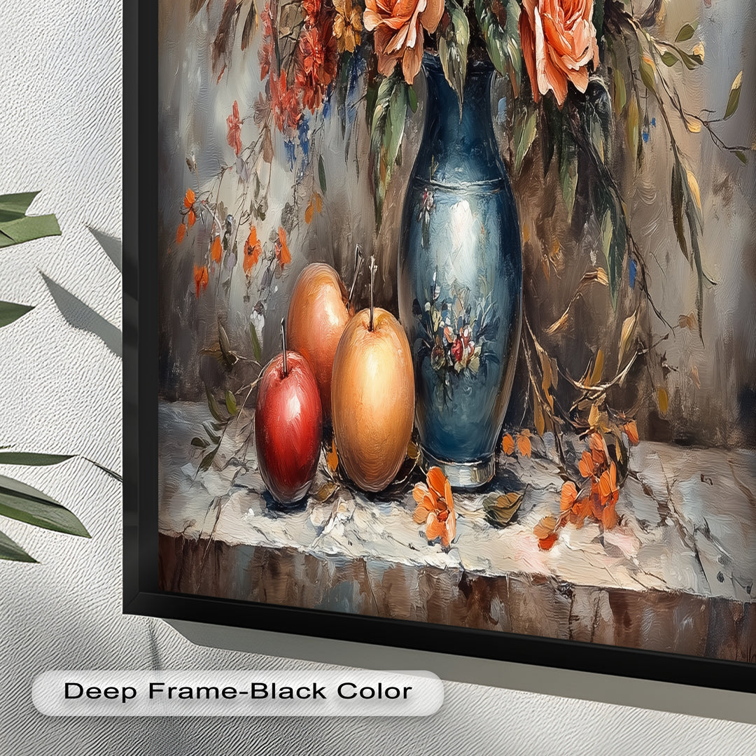 Vintage Floral Harmony – Still Life Oil Painting