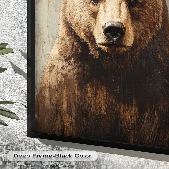 Brown Bear Portrait - Animal Oil Painting