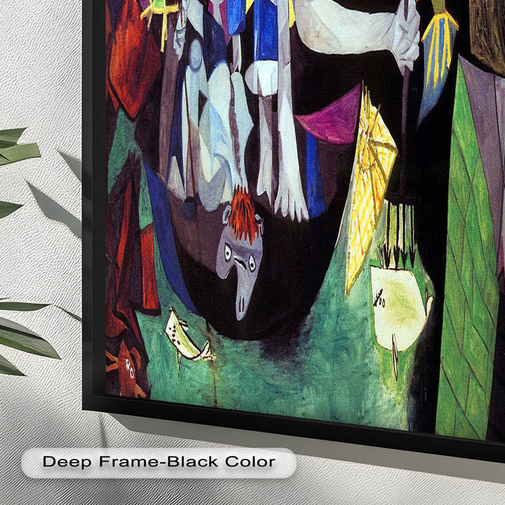 Night of the Spirals – Symbolic Surrealist Picasso Oil Painting