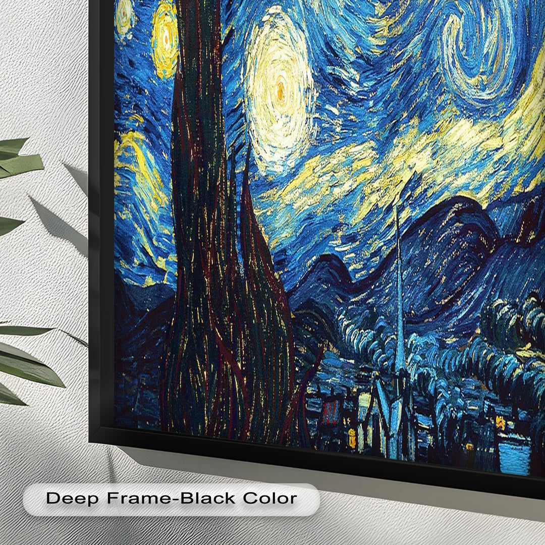 The Starry Night by Vincent van Gogh – Post-Impressionist Oil Painting