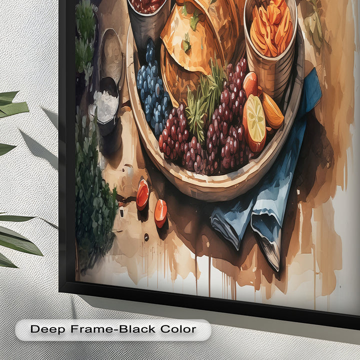 Frisch gebackenes Gebäck und Obststillleben - Food Painting