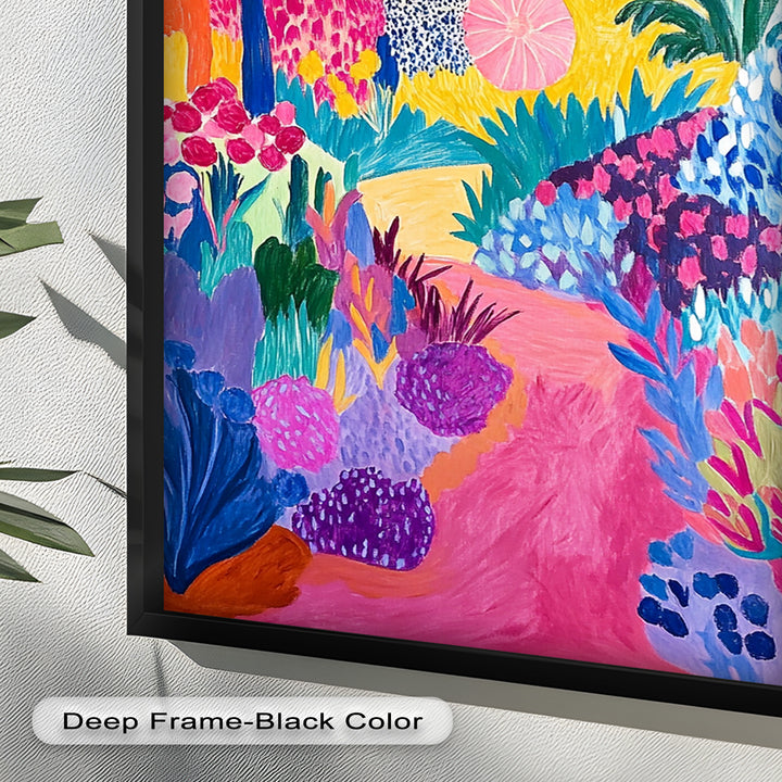 Dreamy Garden Path - Modern Oil Painting