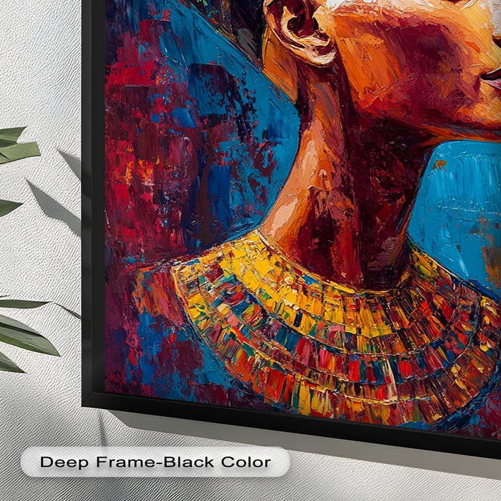 Fauvist Queen – Royal Profile Oil Painting