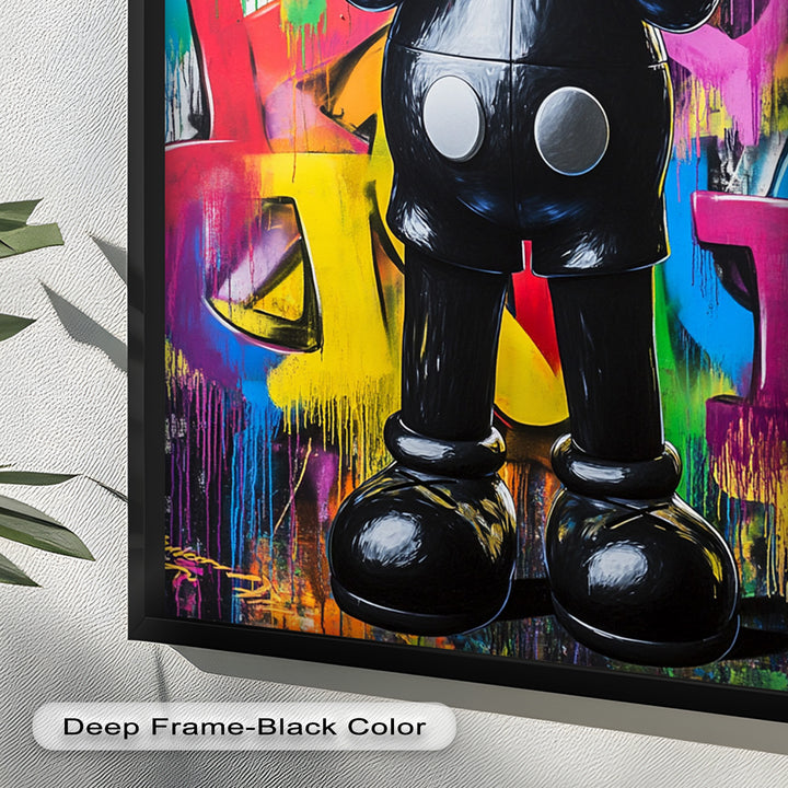 Behind the Hands – KAWS Oil Painting