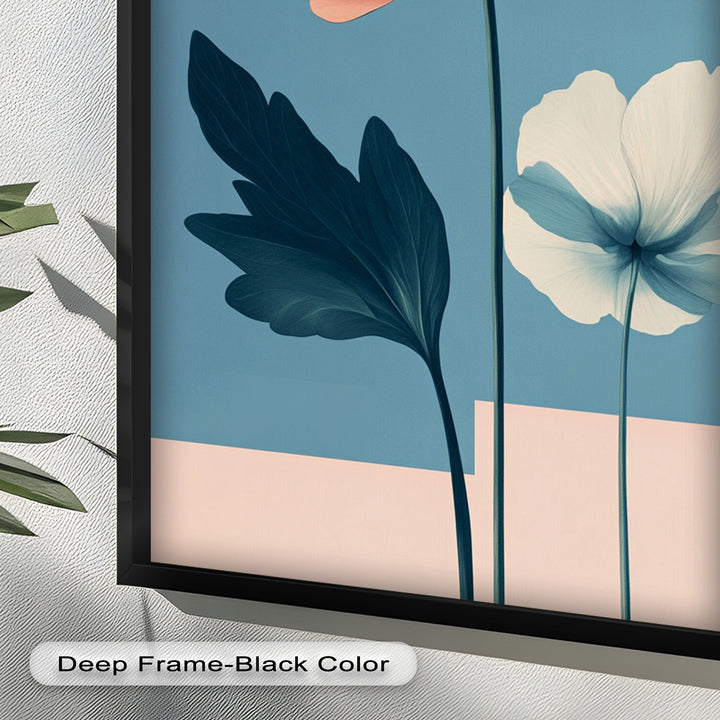 Serene Bloom – Boho Floral Oil Painting