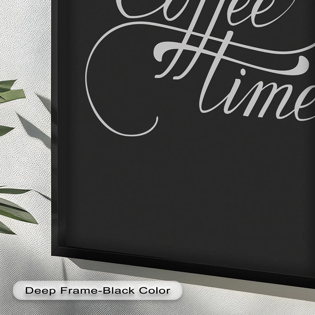 Coffee Time Script Art – Calligraphy Oil Painting - MyPhotoStation
