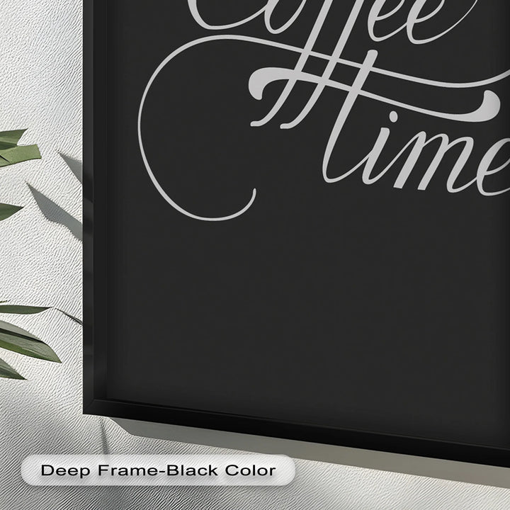 Coffee Time Script Art – Calligraphy Oil Painting - MyPhotoStation