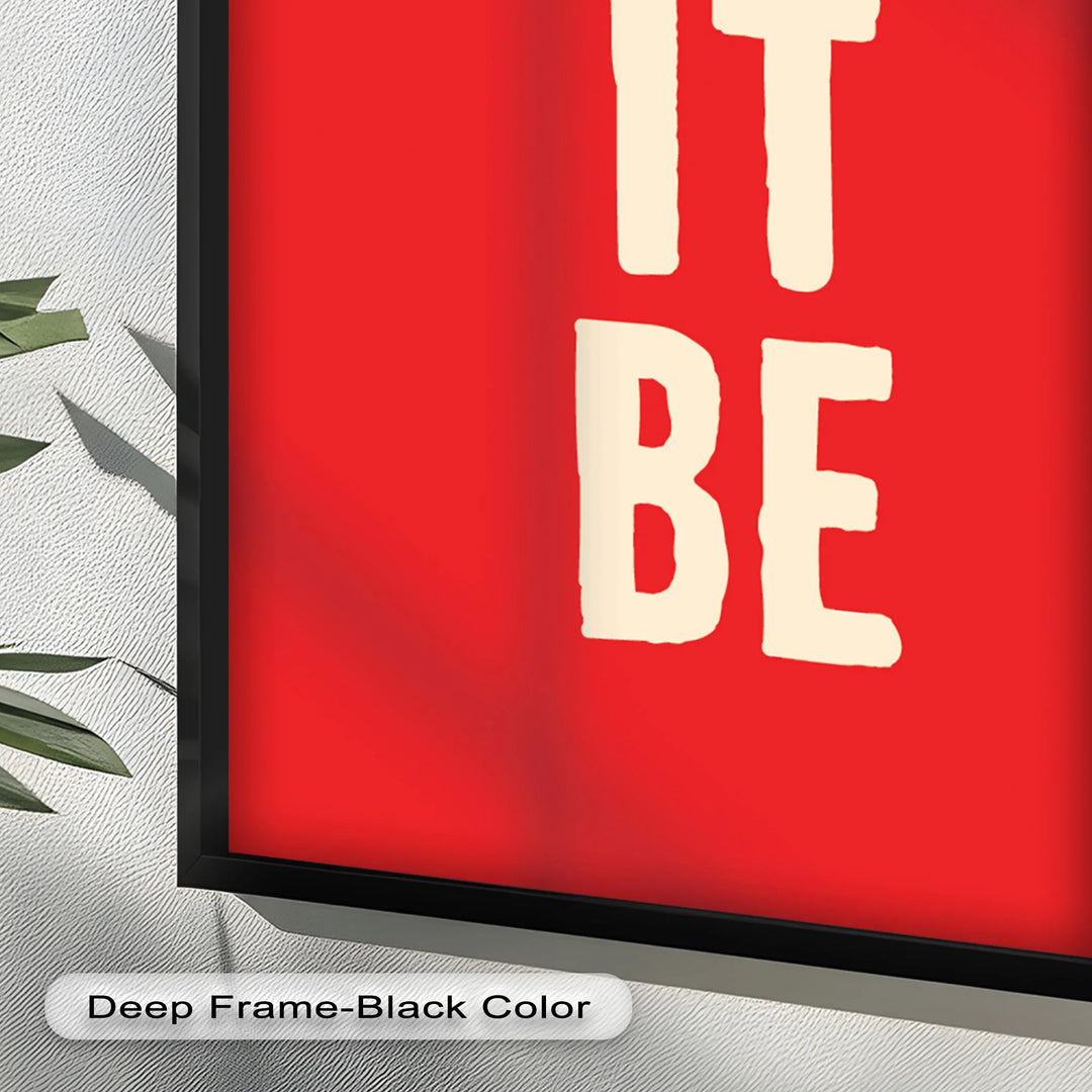 Let It Be – Red Oil Painting - MyPhotoStation