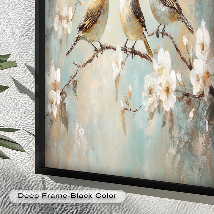 Springtime Songbirds – Animal Oil Painting