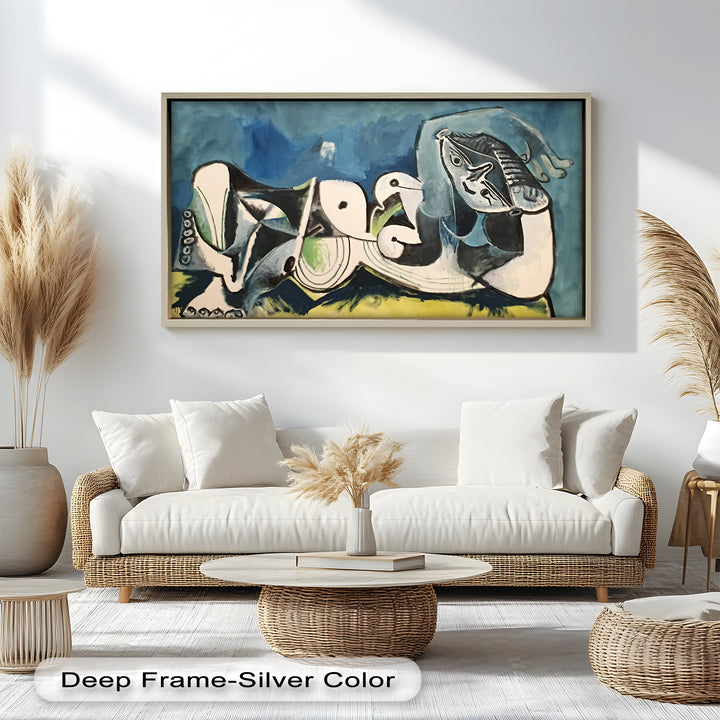 Resting in Abstraction – Reclining Figure Picasso Oil Painting