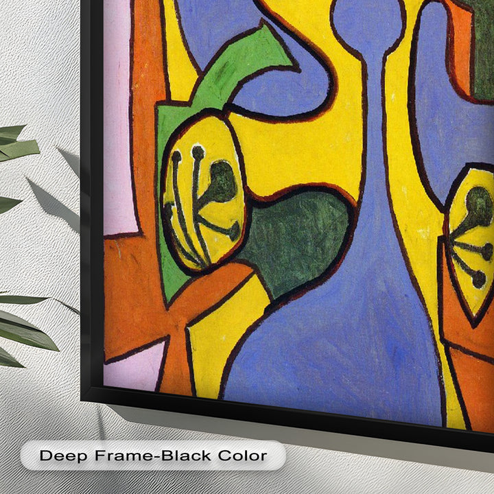 The Mask of Form – Bold Geometric Expression Picasso Oil Painting