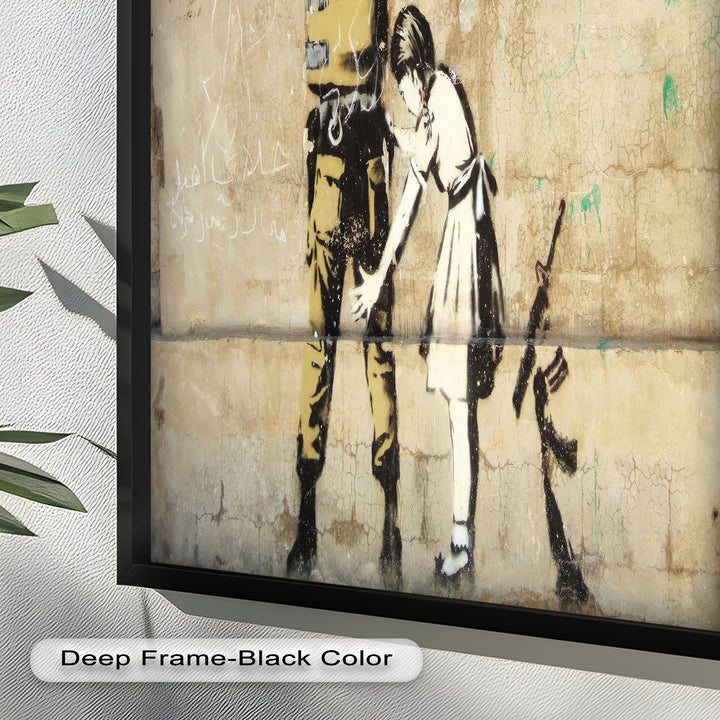 Innocence in Control – Banksy Oil Painting