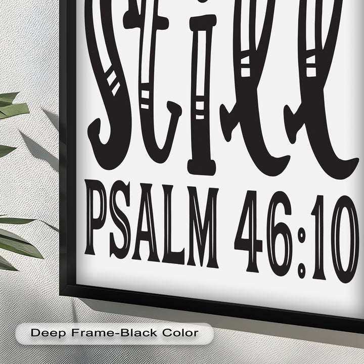 Sei still – Psalm 46:10 Bibel Bibel Ölgemälde