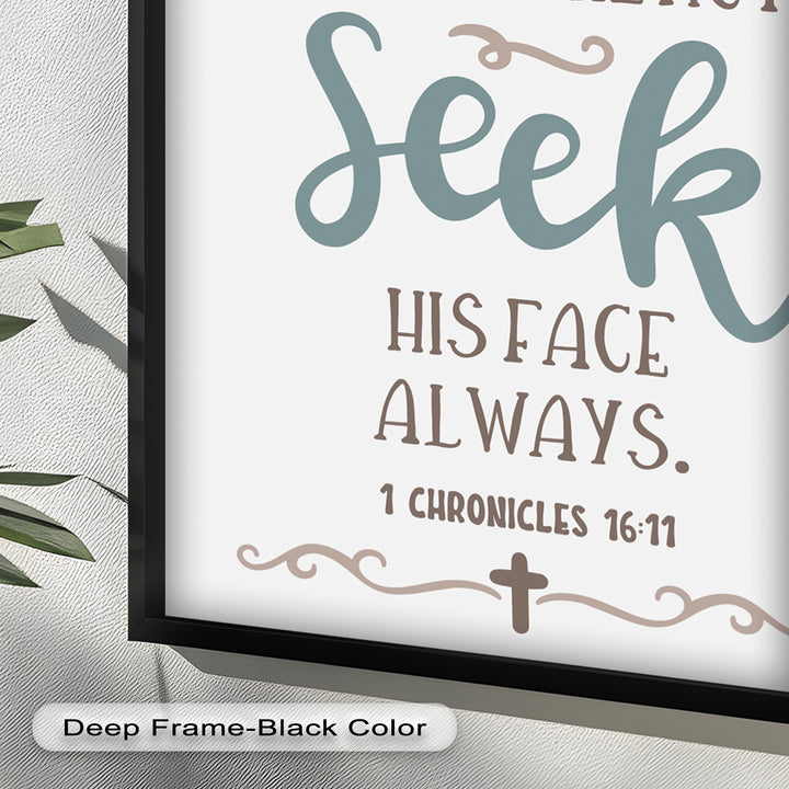 Seek His Face Always – 1 Chronicles 16:11 Oil Painting