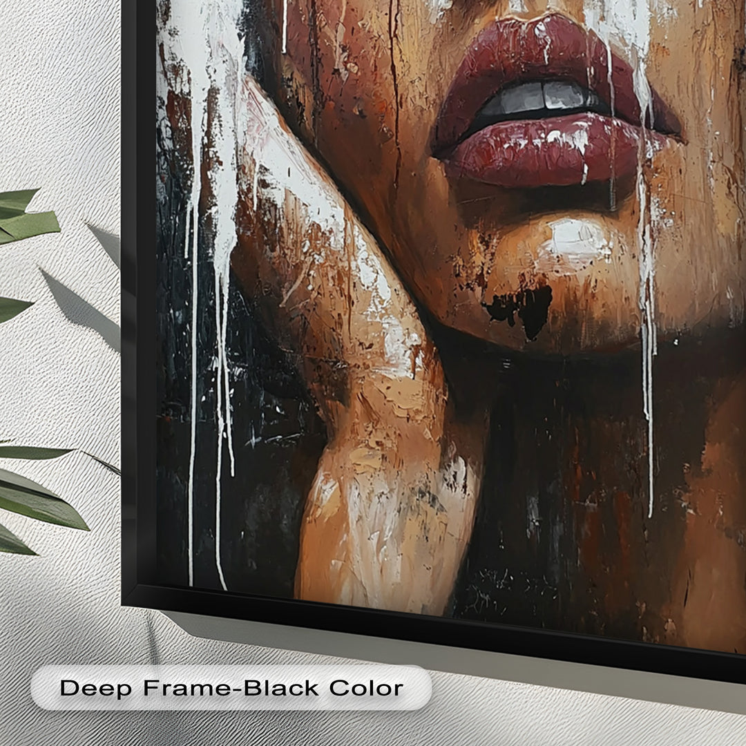 Dripping Silence – Modern Expressionist Abstract Oil Painting