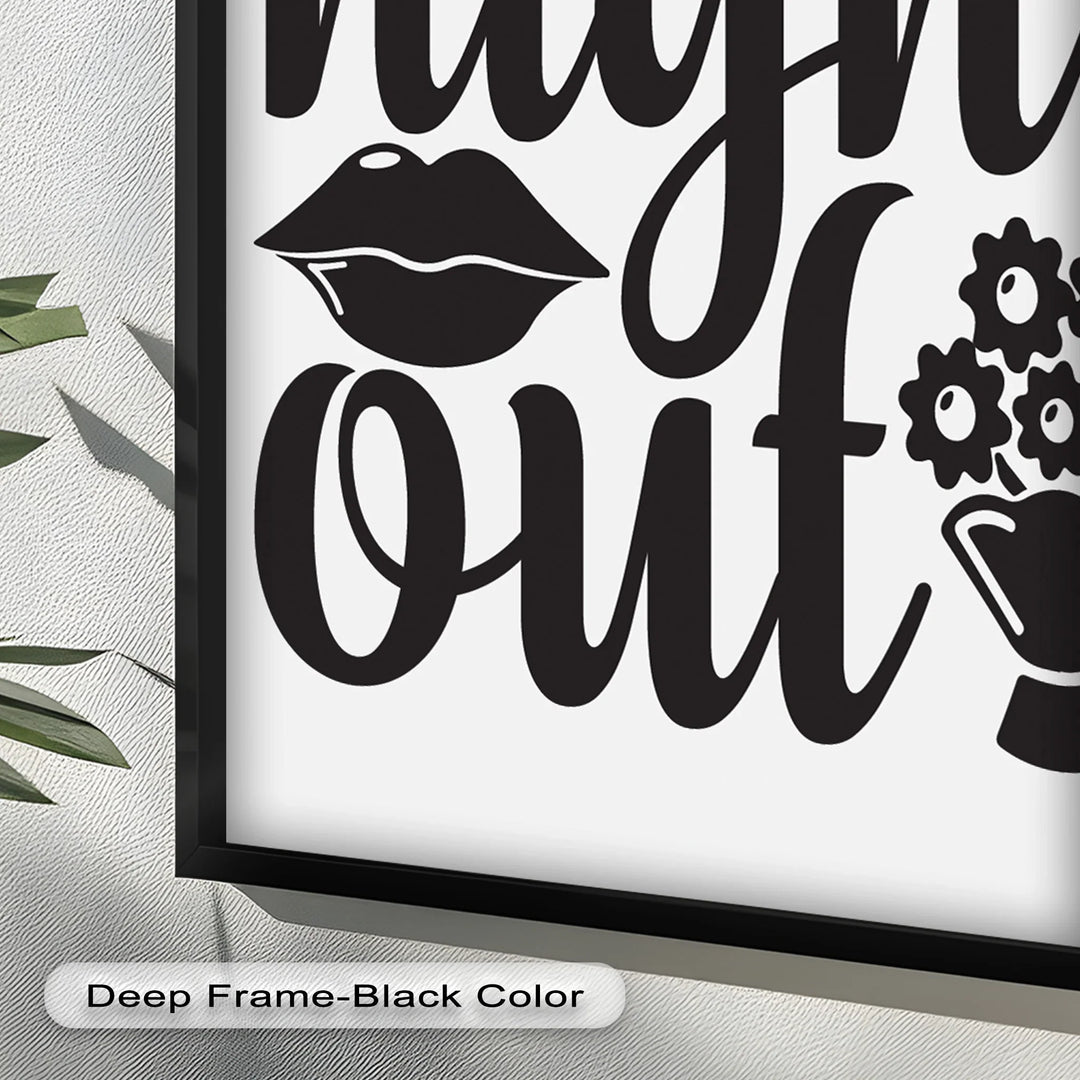 Girls Night Out – Typography Oil Painting - MyPhotoStation