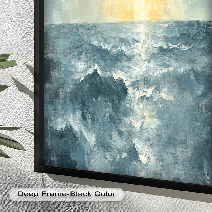 Sunrise Ocean View Decor - Seascape Oil Painting