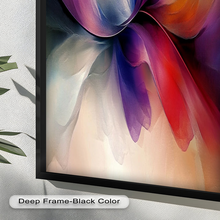 Abstract Floral Flow – Colorful Modern Oil Painting