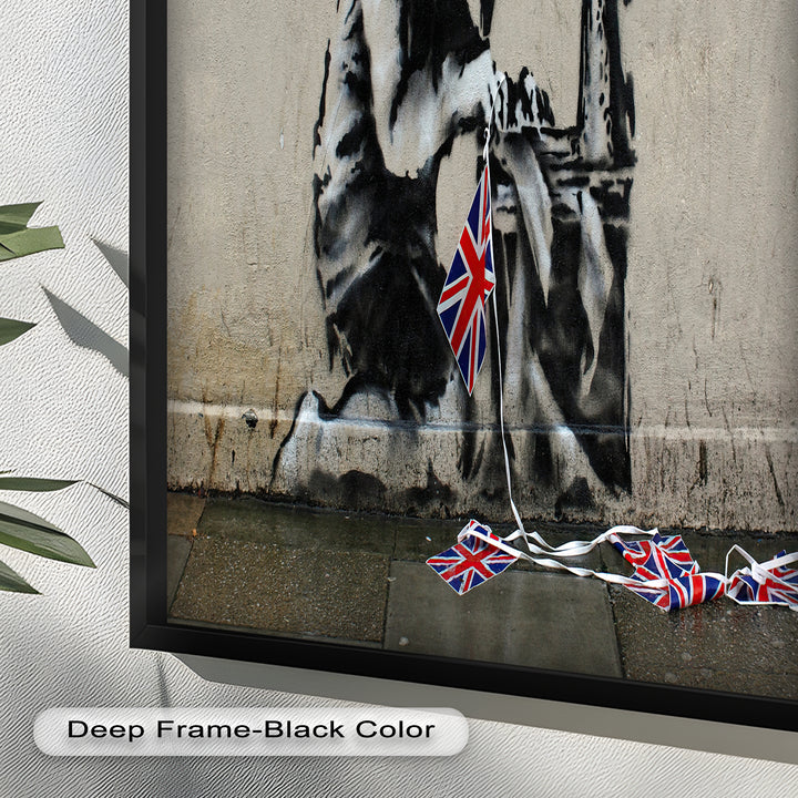 Stitched Allegiance – Banksy Oil Painting