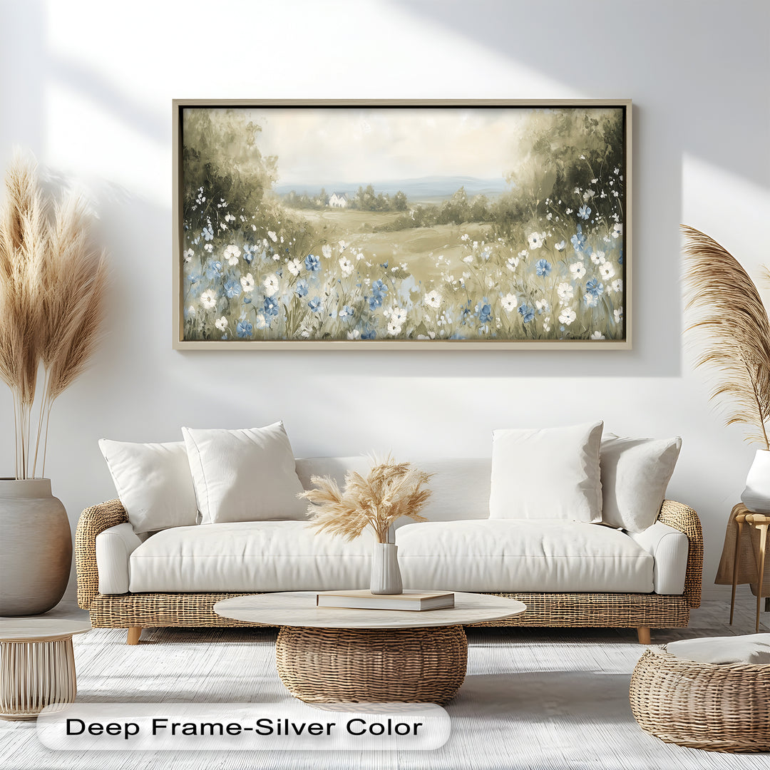 Perfect for cottagecore, farmhouse, or vintage-inspired interiors, this painting brings softness, warmth, and pastoral elegance to any room.