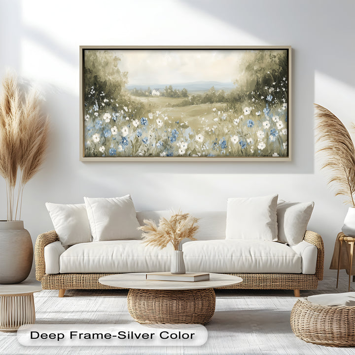 Perfect for cottagecore, farmhouse, or vintage-inspired interiors, this painting brings softness, warmth, and pastoral elegance to any room.