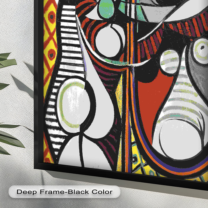Reflected Identity – Mirror Portrait Picasso Oil Painting