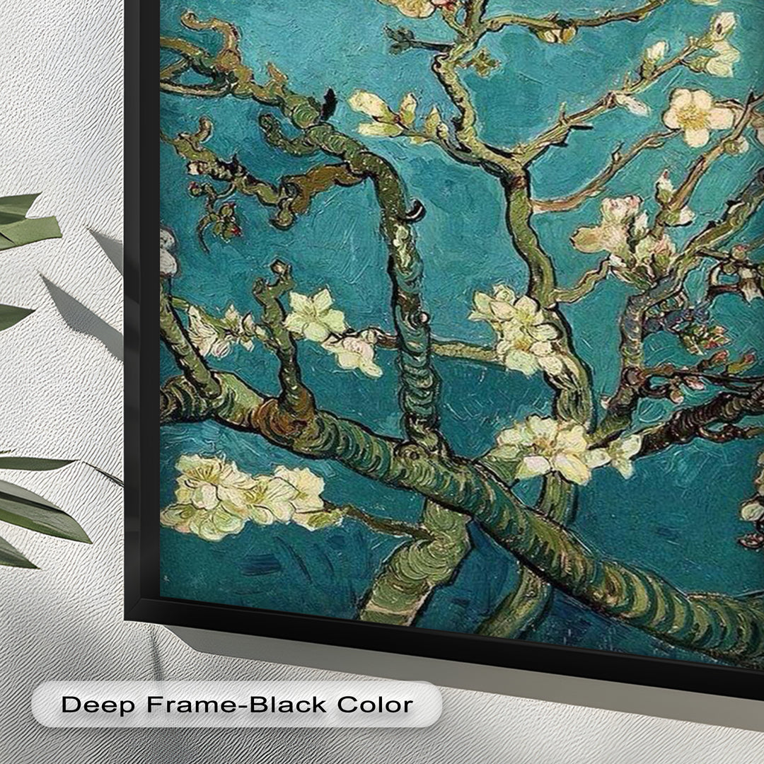 Spring Reverie – Blooming Almond Branches Flower Oil Painting