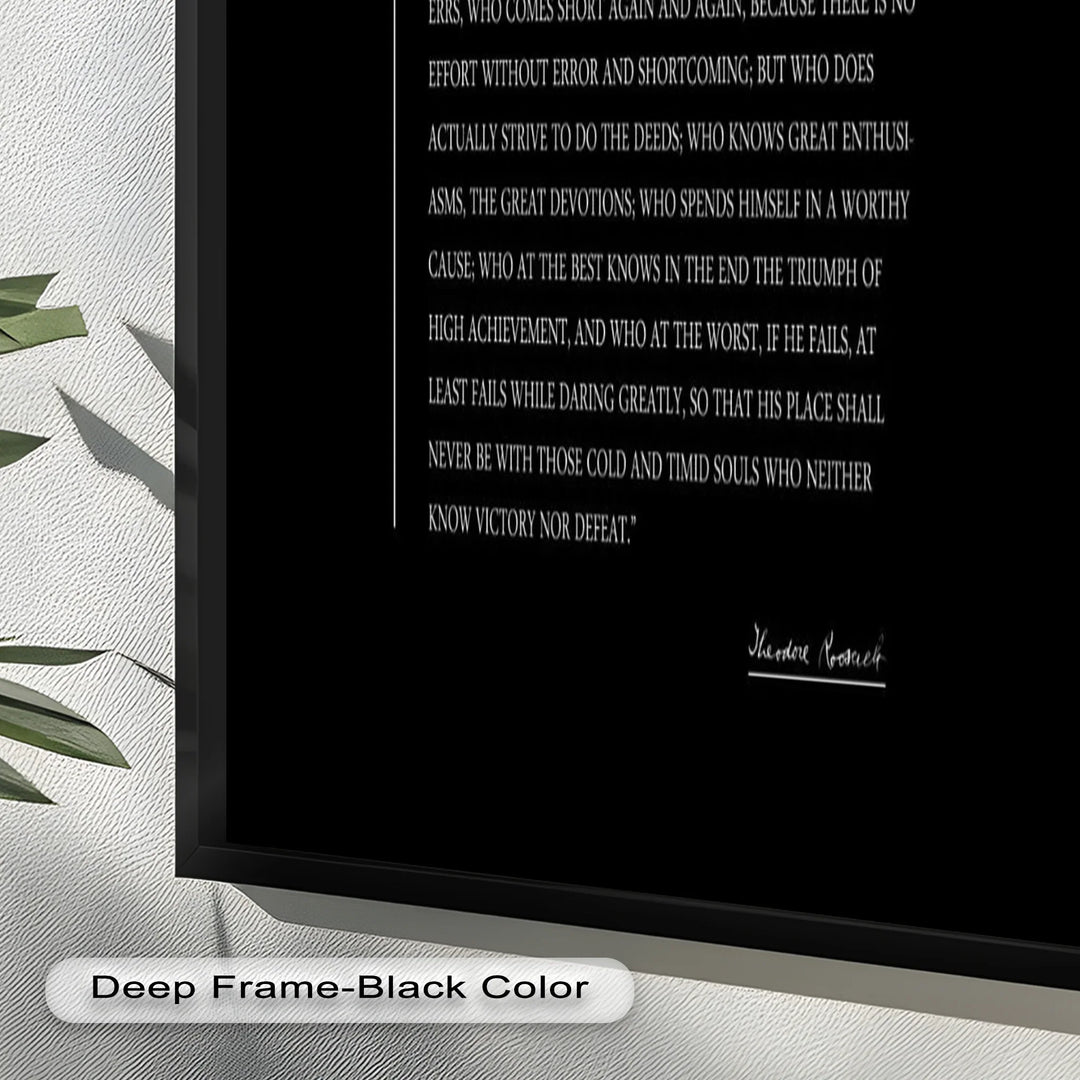 The Man in the Arena – Inspirational Quote Oil Painting - MyPhotoStation