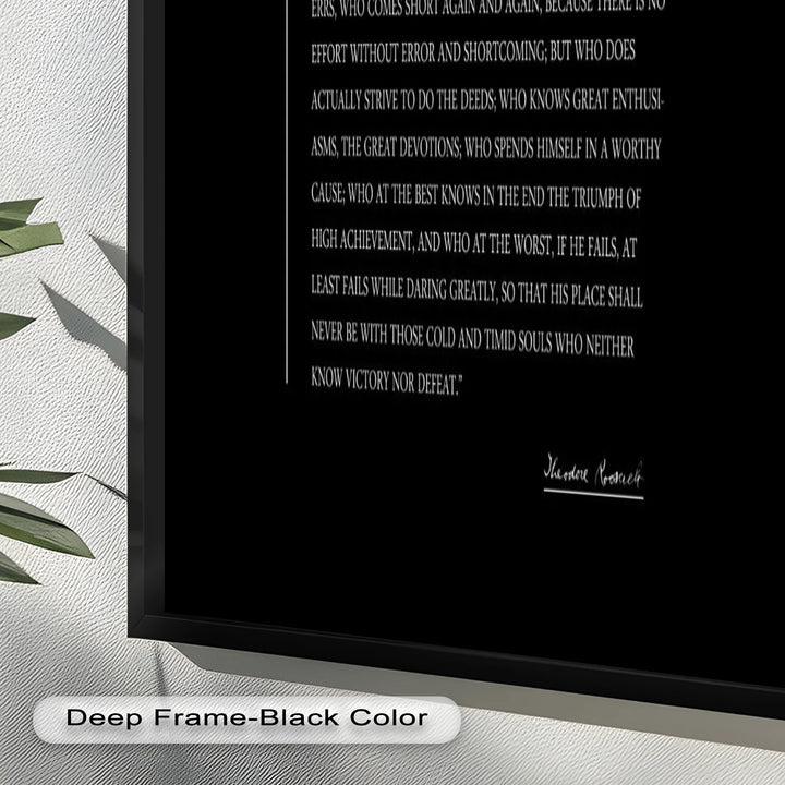 The Man in the Arena – Inspirational Quote Oil Painting - MyPhotoStation