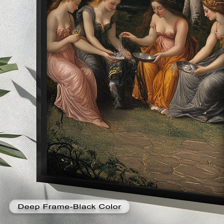 Forest Nymphs at the Spring – Mythical Gathering Oil Painting