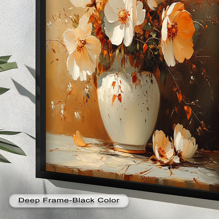Warm Floral Arrangement – Flower Vase Oil Paintings