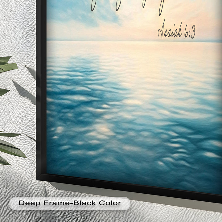 Isaiah 6:3 – Holy Is the Lord Bible Verse Oil Painting