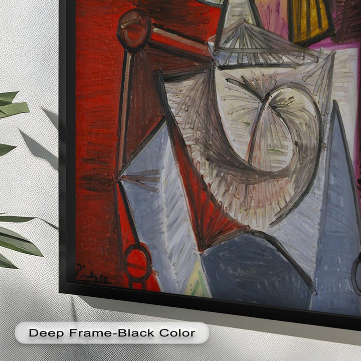 Knight of Angled Dreams – Picasso Cubist Oil Painting