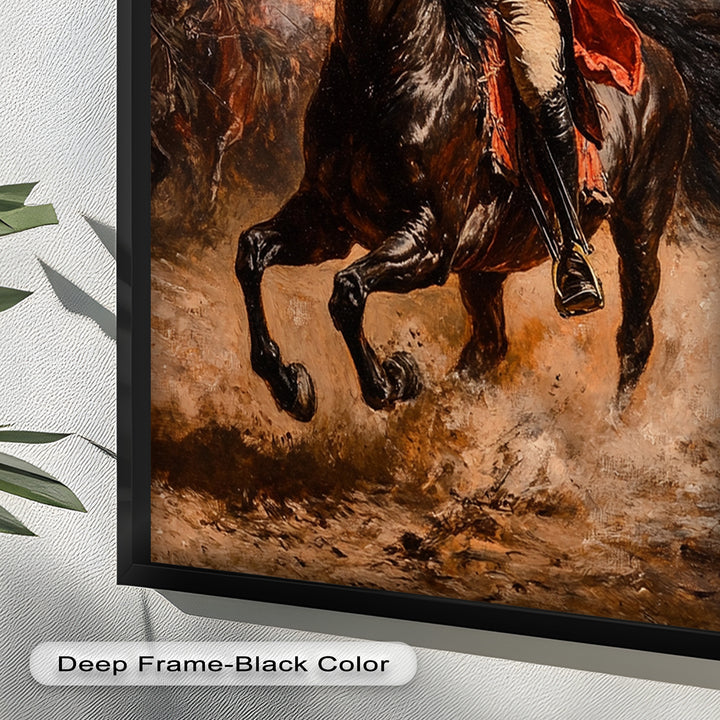 Rider of Defiance – Revolutionary Commander Oil Painting