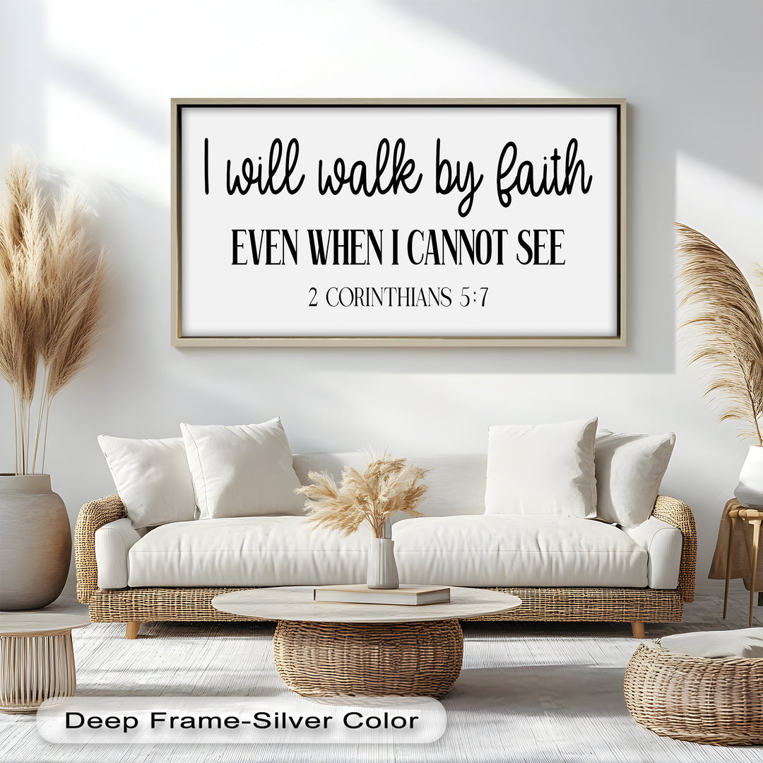 I Will Walk by Faith – Christian Oil Painting