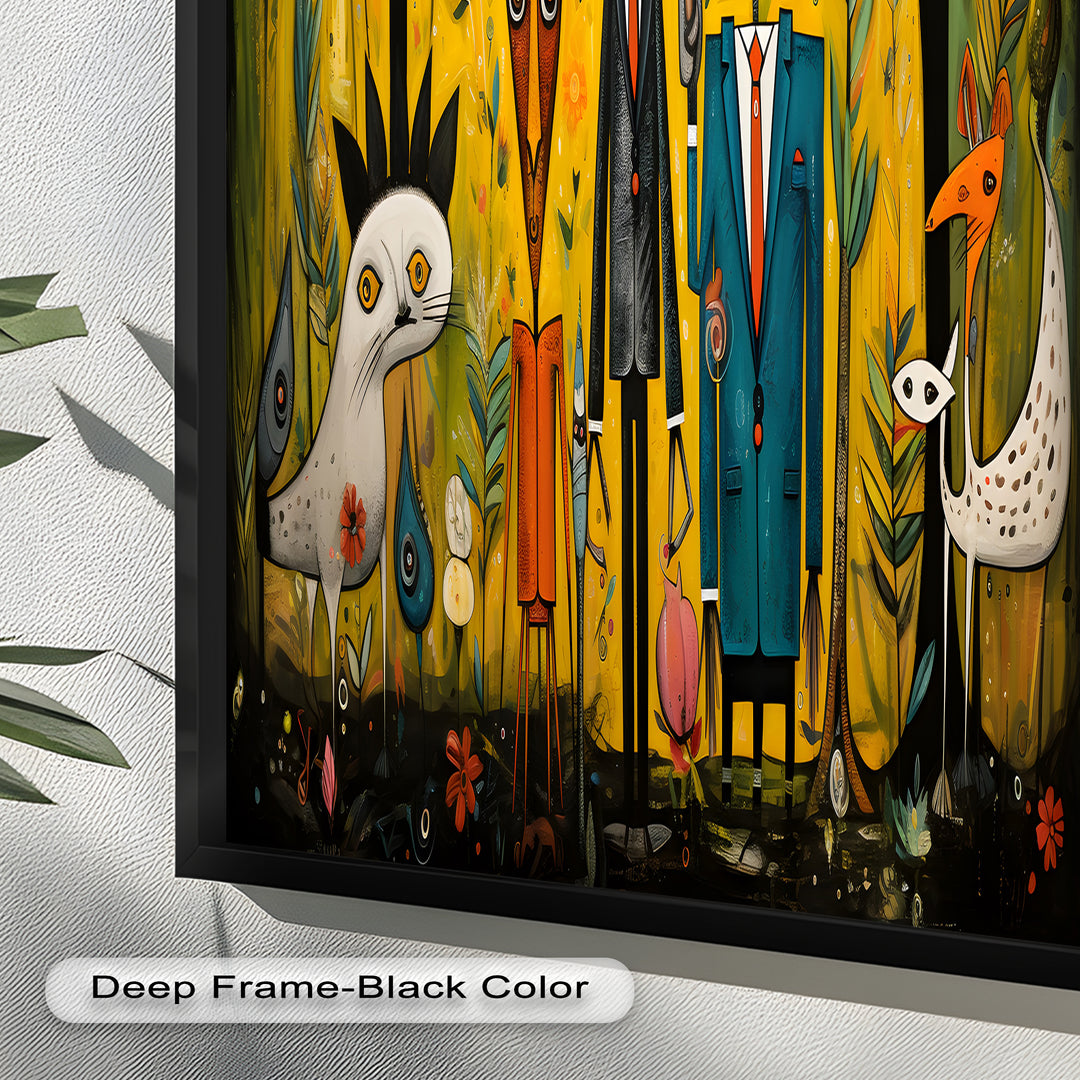 The Dandy Forest – Surreal Animal Portraits in Suits Picasso Oil Painting