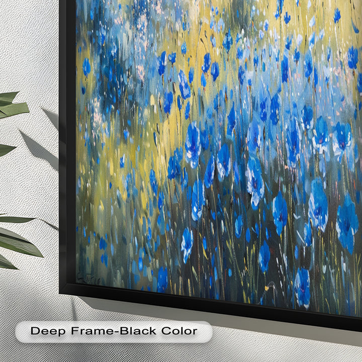 Nature's Harmony: Sea & Bloom – Captivating Oil Painting