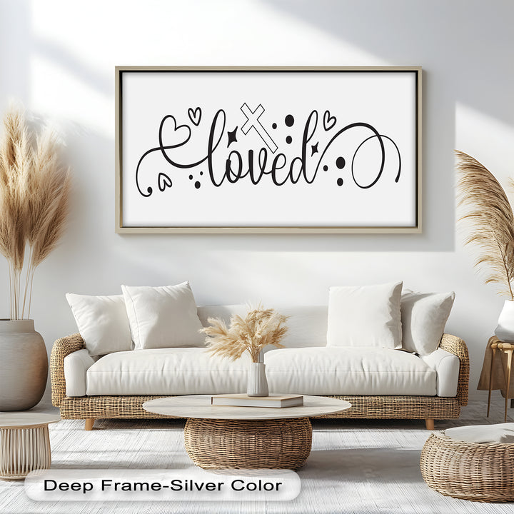 You Are Loved – Christian Bible Verse Oil Painting